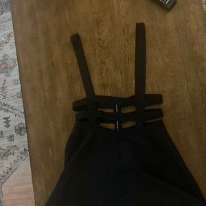 Black Suspender Skirt